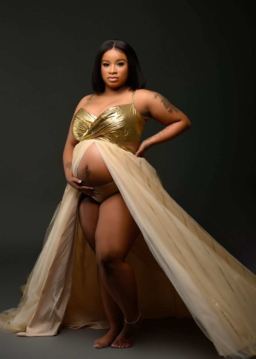 Golden Hour Gown - Maternity Dress For Sale Golden Hour Gown - Maternity Dress For Sale