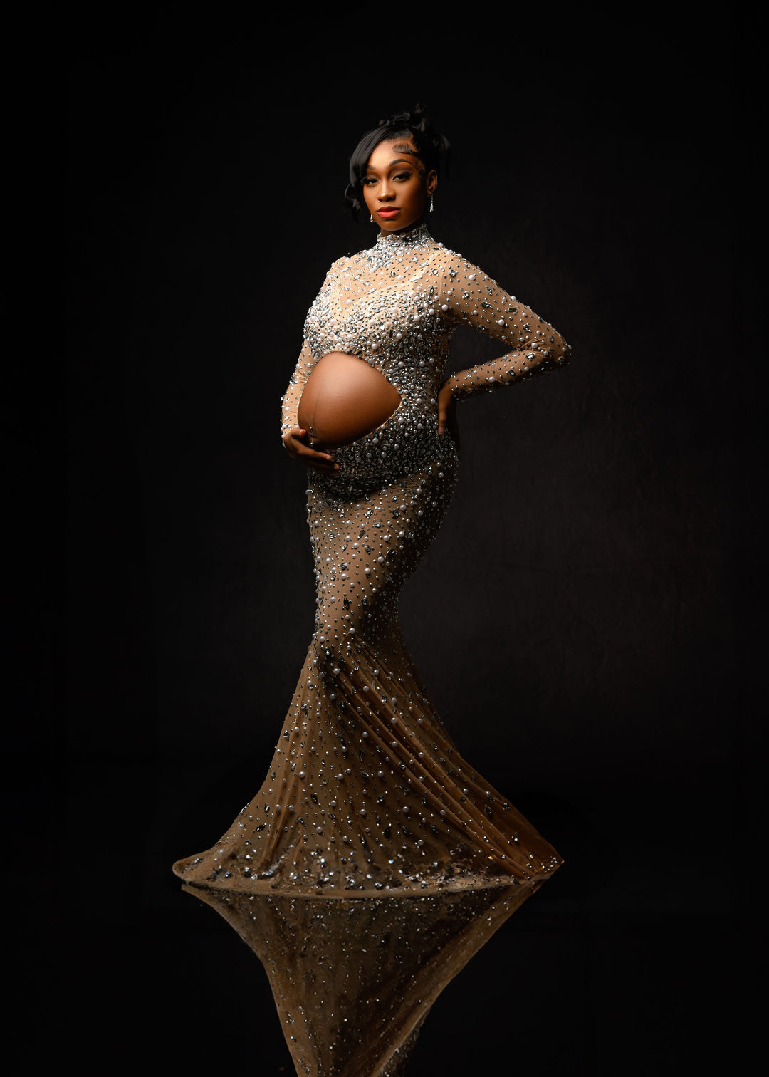 gold sequin maternity dress Beyonce Gown Sizes:4 Macy - Dotted Tulle View all Faith is great for