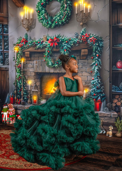 Jadore Girls Gown | Girls Dress Rental Emerald Green / One Size Fits All: 3T -5T / 10 Days Jadore Girls Gown | Girls Dress Rental Emerald Green / One Size Fits All: 3T -5T / 10 Days