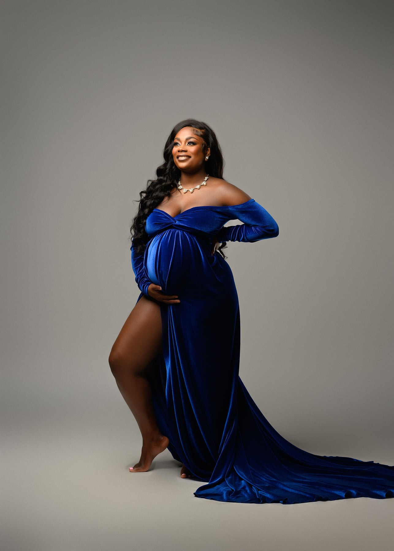 Nova Gown - Maternity Dress Rental ShopMom2B Nova Gown - Maternity Dress Rental ShopMom2B