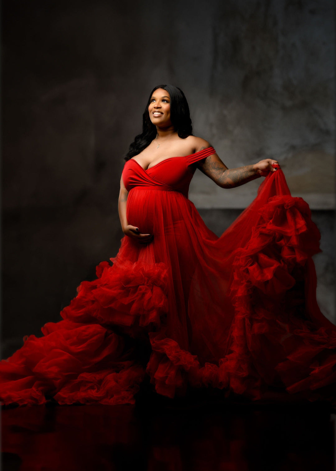 Magnolia Gown - Maternity Dress Rental XS-Large / Red / 10 Days Magnolia Gown - Maternity Dress Rental XS-Large / Red / 10 Days