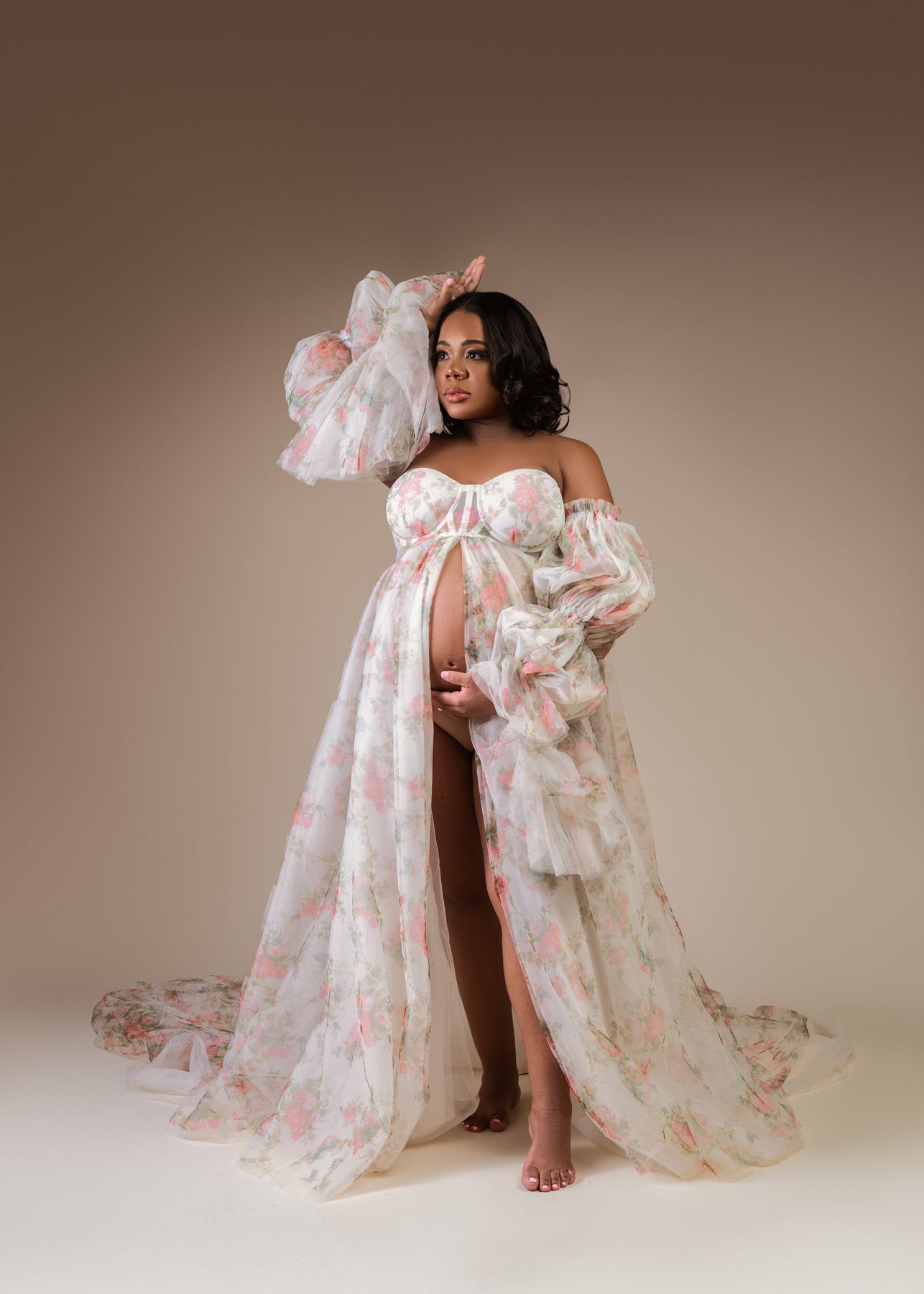 Butterfly Gown - Maternity Dress Rental ShopMom2B Butterfly Gown - Maternity Dress Rental ShopMom2B