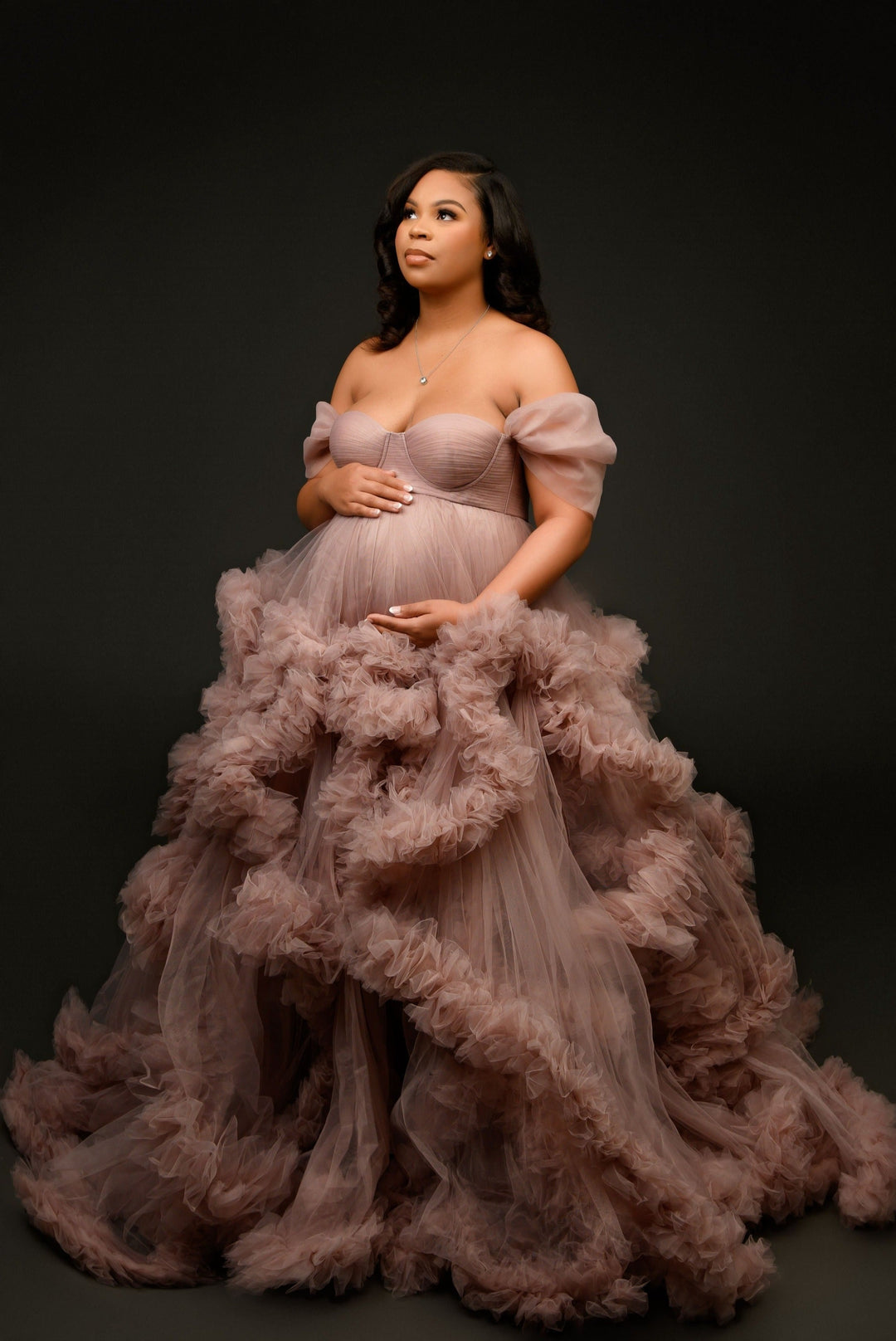 Cinderella Gown - Maternity Dress Rental Powder Blue / XS