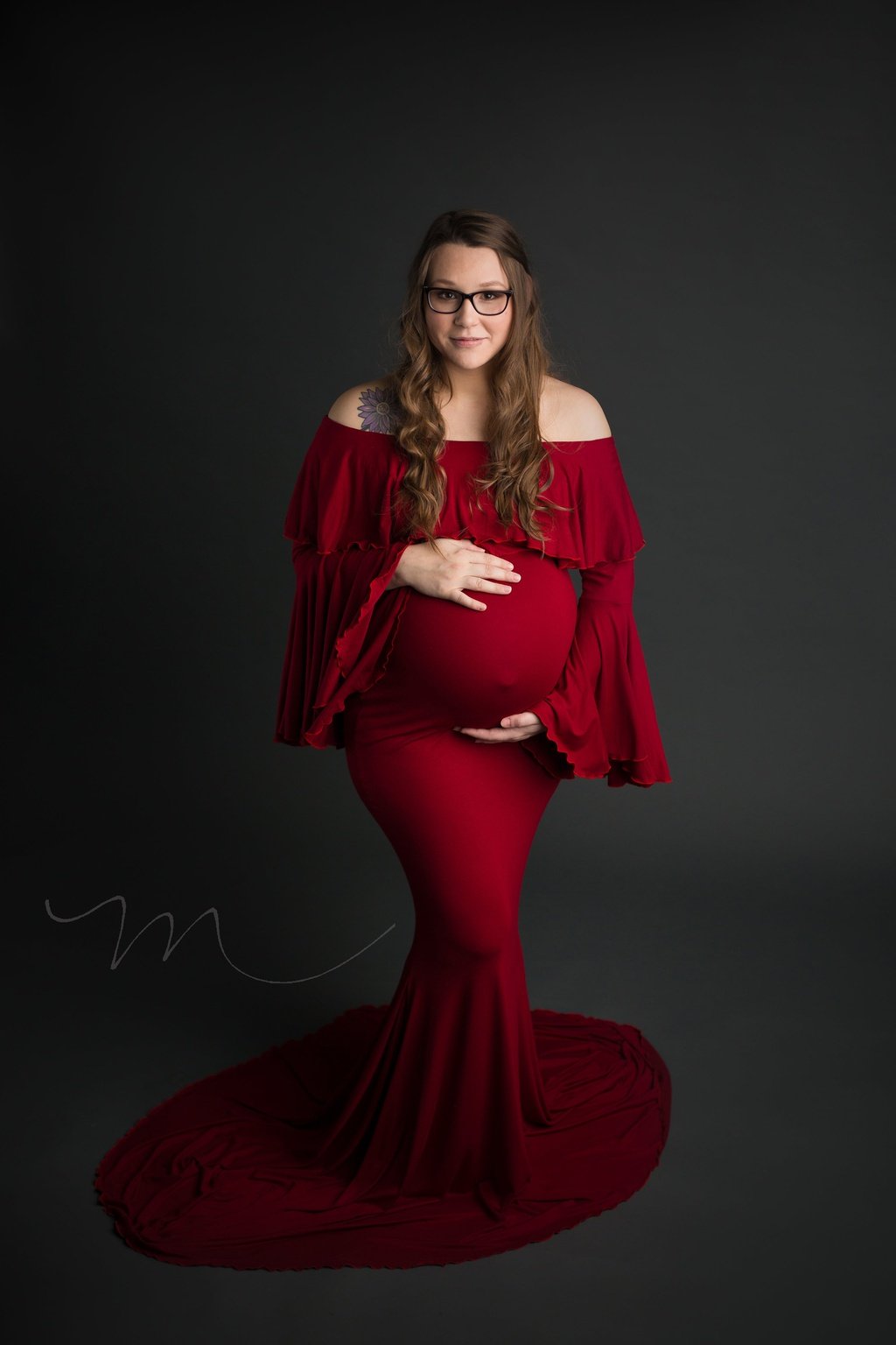 Valentine Gown-Maternity Dress Rental Large / Red / 5 Days